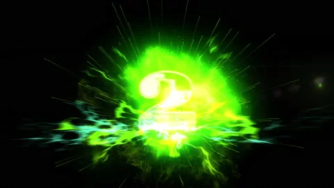 3 second count down opening intro animation Stock Footage 150134872