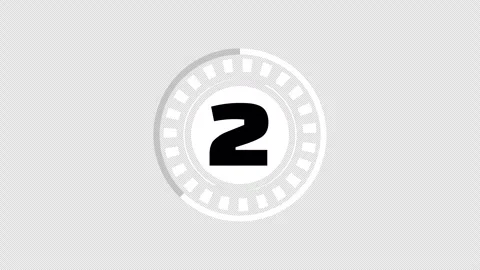 3 Second Countdown Animation Stock Footage 337079893