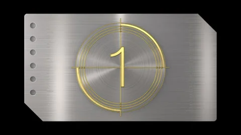 3 seconds countdown  HD video leader Stock Footage 33700597