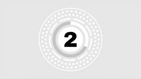3 seconds countdown timer animation, 3 to 0 timer animation, Stock Footage 339255770
