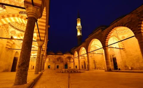 3 Serefeli Mosque - Edirne Stock Photos