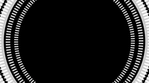 3 short dial Interfaces - spinning circles Stock Footage 83384139