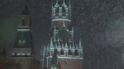 3 Spasskaya Tower Stock Footage 101662210