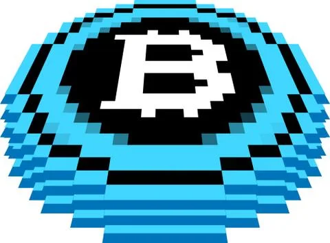 3 stacked Bitcoin medals 库存插图