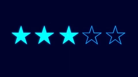 3 star rating Stock Footage 267793524