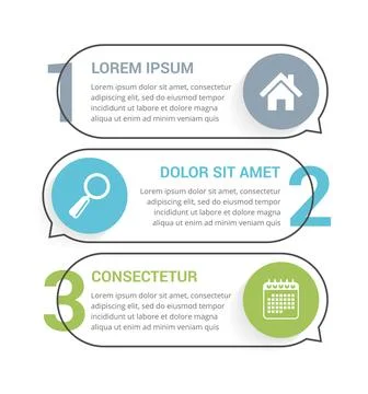 3 Steps - Infographic Template Stock Illustration
