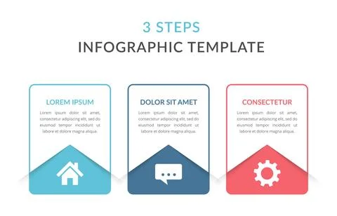 3 Steps - Infographic Template Stock Illustration