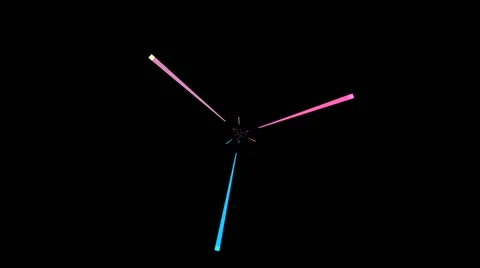 3 Stripes Warp Light Effect Stock Footage 64654721