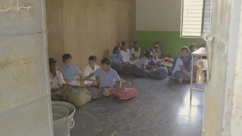 3. Students sitting inside the Class Stock-Footage 149097788