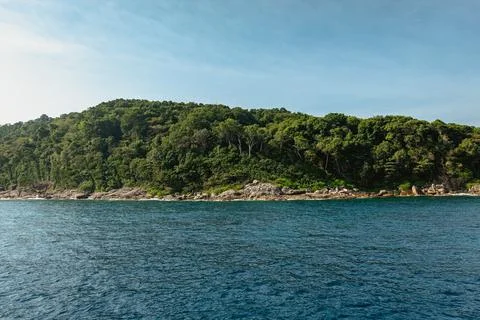 3 Tree Diving spot of Similan Stock Photos