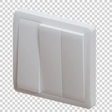 3 Way Switch 3D Render Illustration Stock Illustration