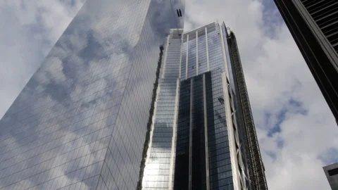 3 World Trade Center Construction Time Lapse with Clouds Stock Footage 87152985