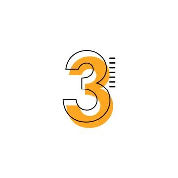 3 Year Anniversary Vector Template Design Illustration Stock Illustration
