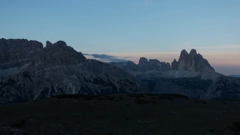 3 zinnen timelapse Stock Footage 122126460