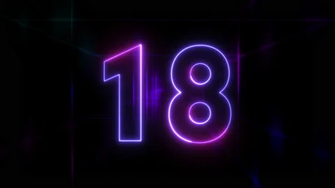 30 to 0 second modern futuristic digital countdown timer on black background Stock Footage 145624384