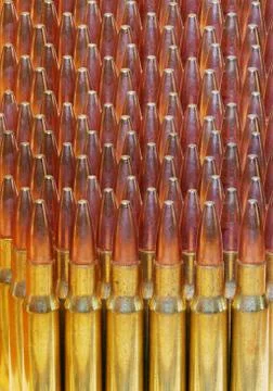 30-06 bullets abstract background image Stock Photos