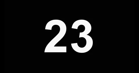 30. 4K Resolution. Countdown of 30 seconds, with black background Stock Footage 235912724