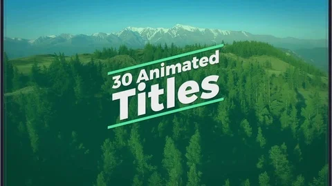 30 Animated Titles ~ After Effects Project #80410607 | Pond5