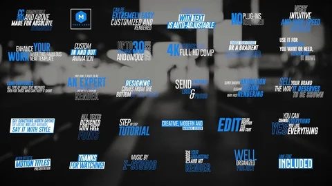 30 Animated titles ~ After Effects Project #128615408