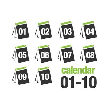30 day calendar icon vector creative illustration concept Stock Illustration