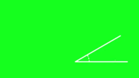 30 degree angle triangle math school greenscreen animation Video stock 245420529