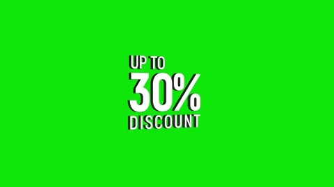 Up to 30% discount 3D text looped animation word on super discount offer Stock Footage 313665711