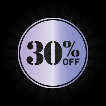30% Off Discount Badge Stock-Illustration
