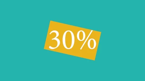 30 % Off Discount offer animation Vídeo Stock 142876330