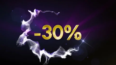 -30% Discount Text Concept Video stock 33732887