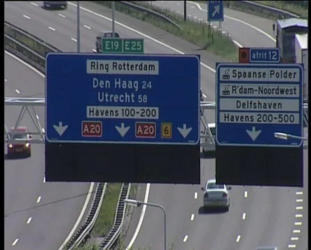 30 highway sign Stock Footage 371287