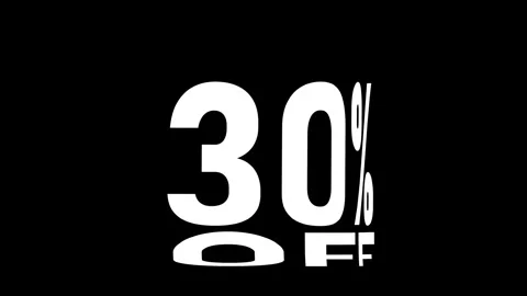 30 Off Kinetic Warp Text Animation Stock Footage 314998063