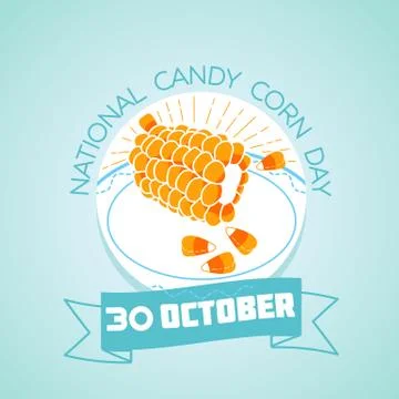 30 october National Candy Corn Day Stock Illustration