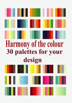 30 palletes for design Stock Illustration
