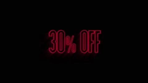 30 percent off 3d letters rotate on white background Stockbeeldmateriaal 153808461