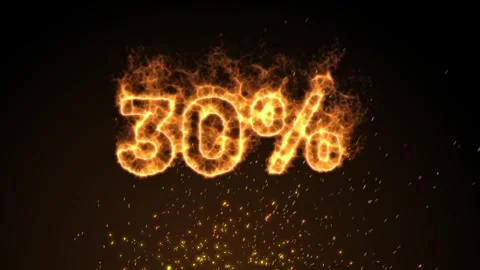 30 percent discount. High temperature. A trade offer. Sparks. Stock Footage 246724051