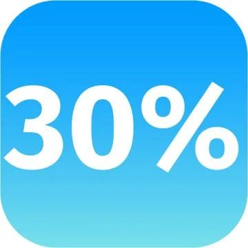 30 percent icon Stock-Illustration