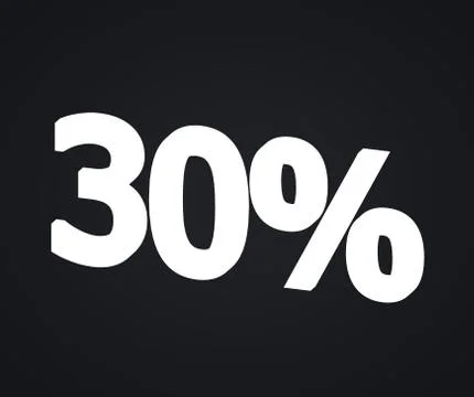 30 percent Stock Illustration