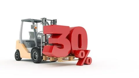 30 percent Illustrazione stock