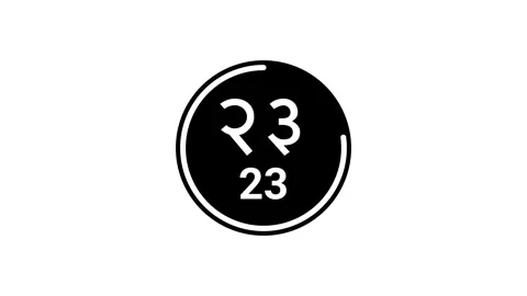 30-sec black countdown displaying Devanagari and Western Arabic on white bg Stock Footage 286758822