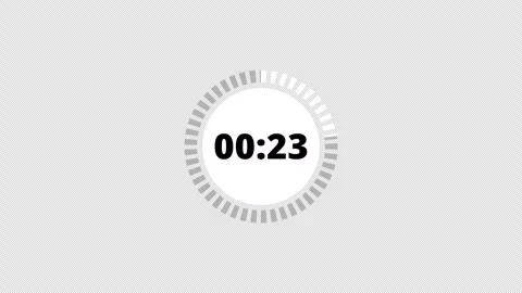 30 second circle countdown 30 seconds animation with alpha channel Stock Footage 294690571