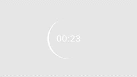 30 second circle countdown 30 seconds animation with alpha channel Stock Footage 295138781