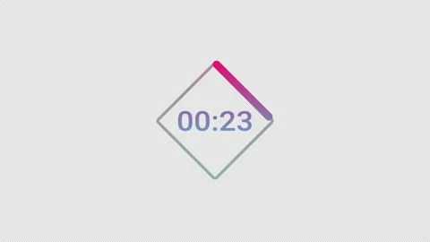 30 second circle countdown 30 seconds animation with alpha channel Stock Footage 295138937