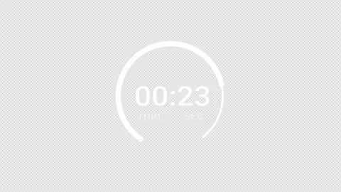 30 second circle countdown 30 seconds animation with alpha channel Stock Footage 295140510