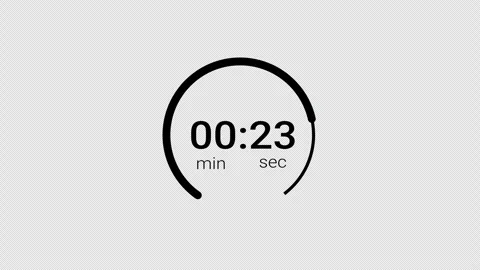 30 second circle countdown 30 seconds animation with alpha channel Stock Footage 295140571