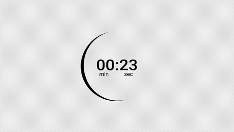 30 second circle countdown 30 seconds animation with alpha channel Stock Footage 295141178