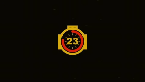 30 Second Countdown Glitch with digital distortion and noise interference Stock Footage 345620243
