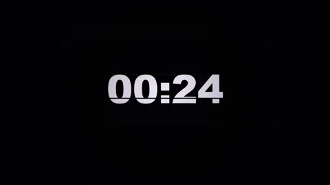 30 Second Countdown Glitch featuring digital distortion and futuristic numeri Stock Footage 345620293