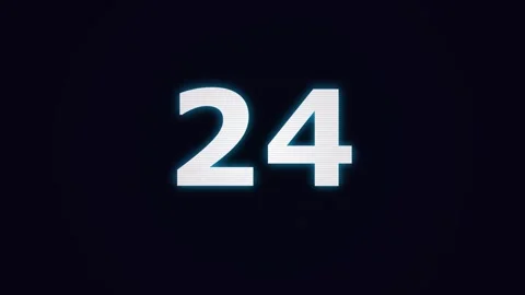 30 Second Countdown Glitch with futuristic digital distortion and static nois Stock Footage 345620559