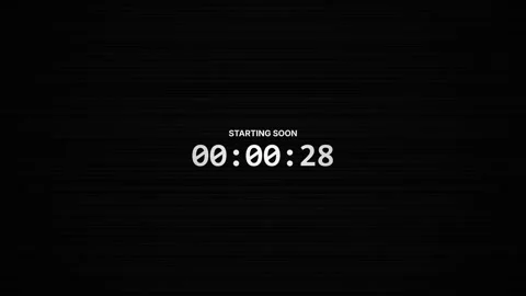 30 Second Countdown Glitch. Thirty second digital countdown timer Stock Footage 340009545