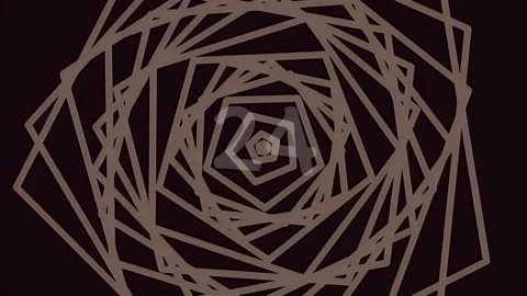 30 Second Countdown with Rotating Nested Square Spiral Background Stock Footage 344846474